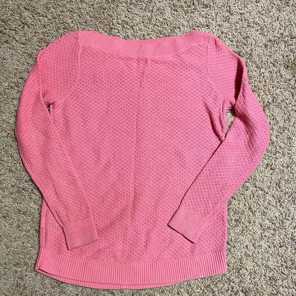 Loft Coral Sweater Size small